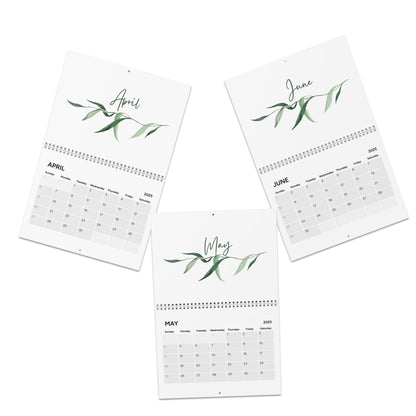 2026 Wall Calendar - Elegant greenery design