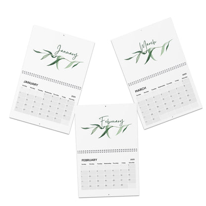 2026 Wall Calendar - Elegant greenery design